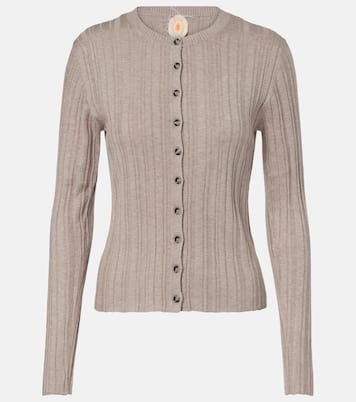 Cotton, silk, and cashmere cardigan | Jardin des Orangers