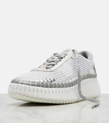 Baskets Nama à plateforme métallisées | Chloé