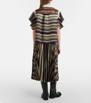 Gonna midi a righe | Sacai