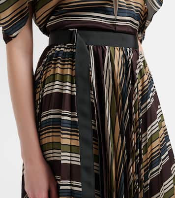 Gonna midi a righe | Sacai