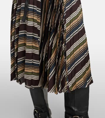 Gonna midi a righe | Sacai