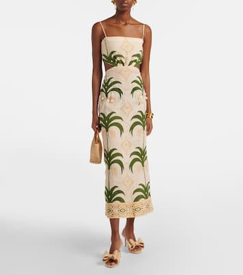 Le Cadeau 85 raffia mules | Mach & Mach