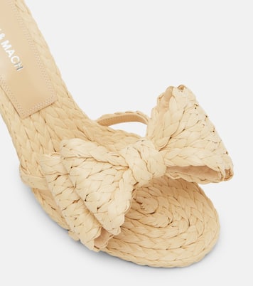 Le Cadeau 85 raffia mules | Mach & Mach