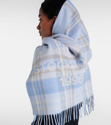 Logo checked wool scarf | Acne Studios