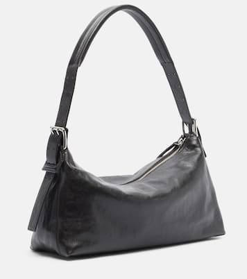 Belted leather shoulder bag | Lemaire