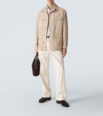 Suede field jacket | Canali