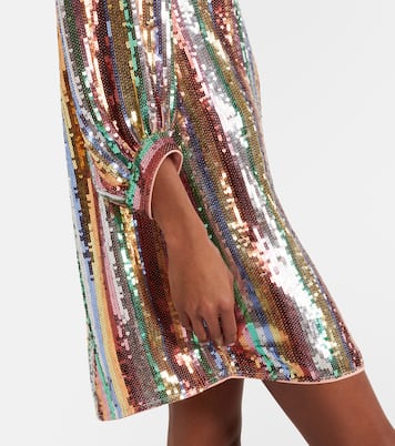 Laurie sequined striped minidress | Rixo
