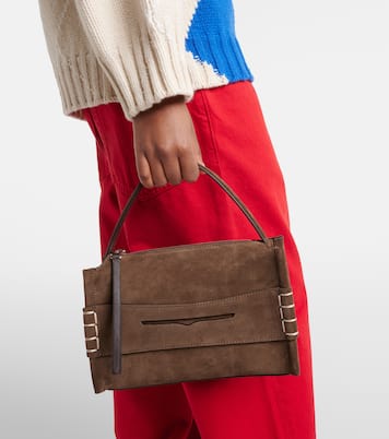 Loafer Small suede top-handle bag | JW Anderson
