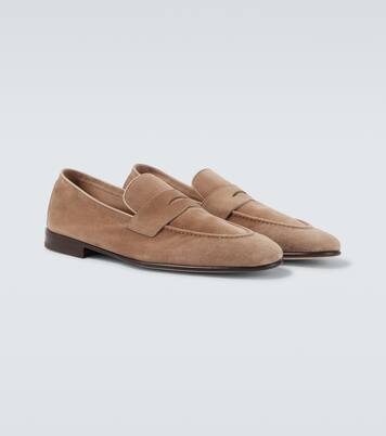 Suede penny loafers | Brunello Cucinelli