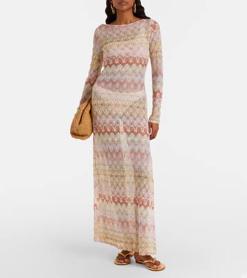 Lamé maxi dress | Missoni