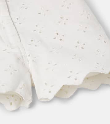 Camelia broderie anglaise denim shorts | The New Society
