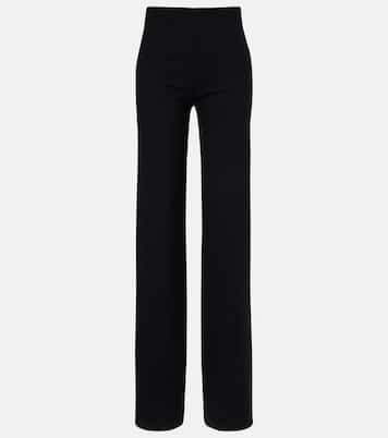 Pantalones rectos en mezcla de lana  | Gucci