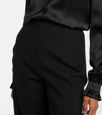 Pantalones rectos en mezcla de lana  | Gucci