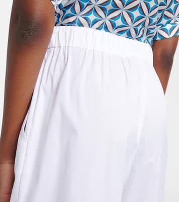 Pece cropped cotton-blend wide-leg pants | Max Mara