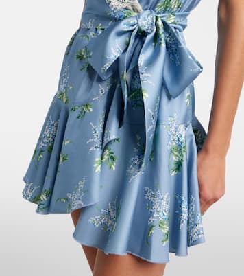 Robe en soie à dentelle florale | Rodarte