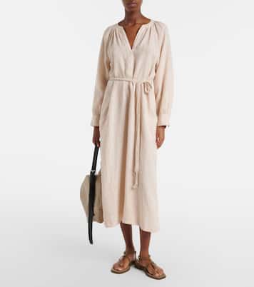 Robe longue Dakota en lin | Velvet