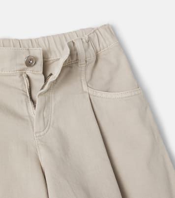 Monili denim shorts | Brunello Cucinelli Kids