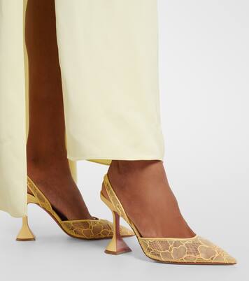 Escarpins slingback Holli en dentelle  | Amina Muaddi