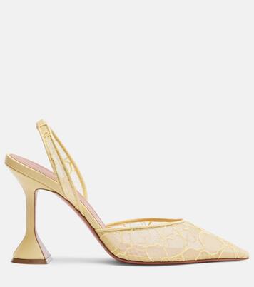 Escarpins slingback Holli en dentelle  | Amina Muaddi