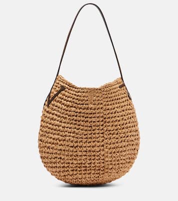 Bulb Small raffia bucket bag | JW Anderson