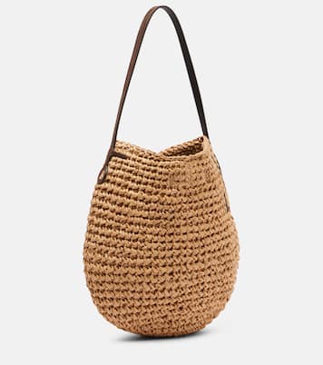 Bulb Small raffia bucket bag | JW Anderson