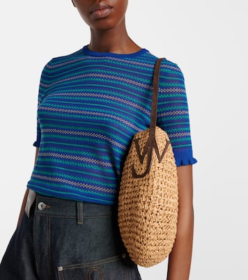 Bulb Small raffia bucket bag | JW Anderson