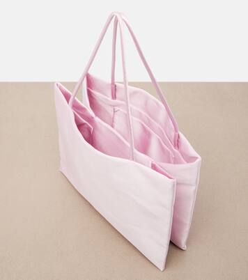 Cecily Medium satin tote bag  | The Row