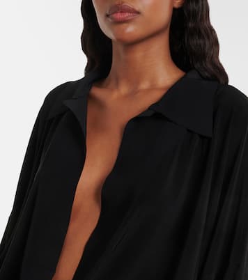 Oversized jersey bodysuit | Norma Kamali