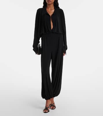 Oversized jersey bodysuit | Norma Kamali