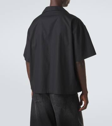 Printed cotton bowling shirt | Balenciaga