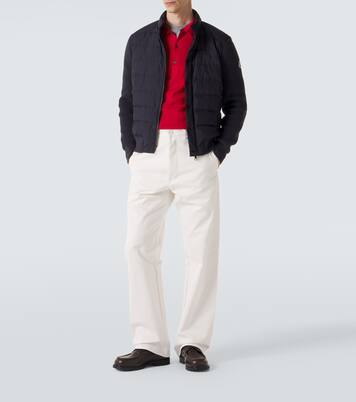 Daunenjacke mit Rippstrick | Moncler