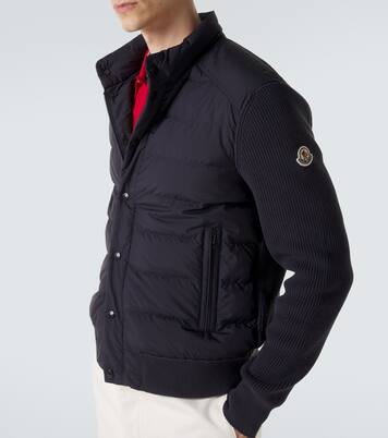 Daunenjacke mit Rippstrick | Moncler