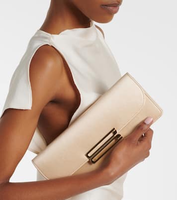 Dorian East-West satin clutch | Victoria Beckham