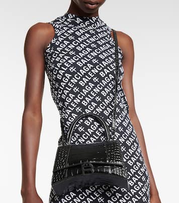 Hourglass Small leather shoulder bag | Balenciaga