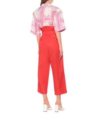 Pantalon ample raccourci à taille haute | Plan C