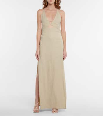 Maxikleid Isola aus einem Leinengemisch | Galvan