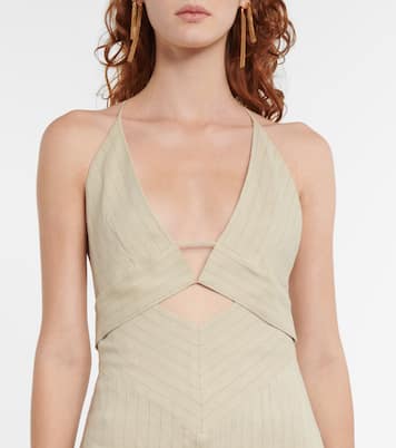 Maxikleid Isola aus einem Leinengemisch | Galvan