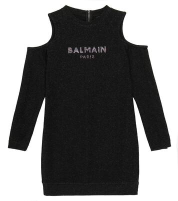 Embellished jersey dress | Balmain Kids