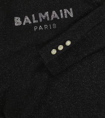 Embellished jersey dress | Balmain Kids