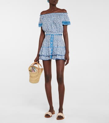 Top Camilla con scollo bardot e stampa | Poupette St Barth