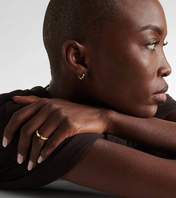 Bague Stepping Stone en or jaune 18 ct et émeraudes | Ileana Makri