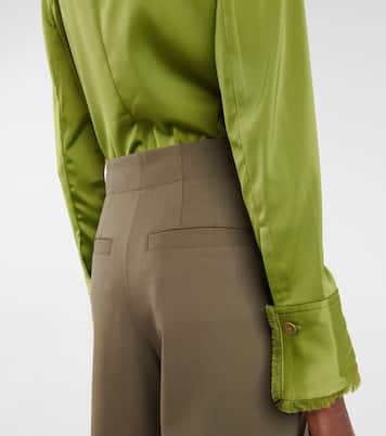 High-Rise-Hose aus einem Wollgemisch | Proenza Schouler