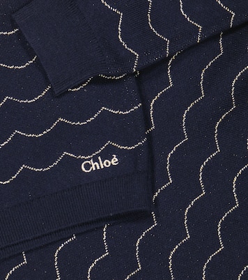 Cotton-blend sweater dress | Chloé Kids