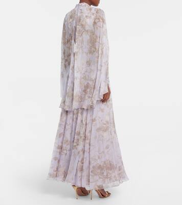 Bedruckte Robe Chiara aus Seide | Erdem