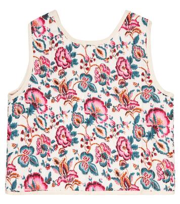 Gilet matelassé Oznale à fleurs | Louise Misha