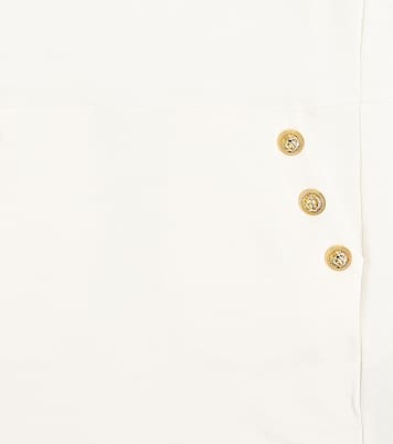 Button-embellished cotton jersey dress | Balmain Kids