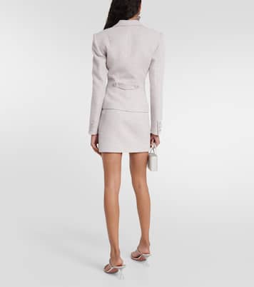 Sequined single-breasted tweed blazer | Alessandra Rich