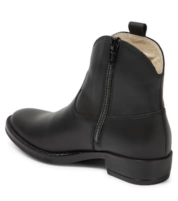 Embroidered leather ankle boots | Il Gufo