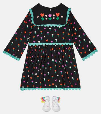 Scallop-trimmed printed dress  | Stella McCartney Kids