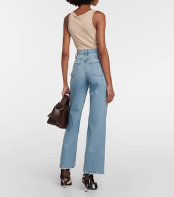 High-Rise Wide-Leg Jeans Le Jane | Frame